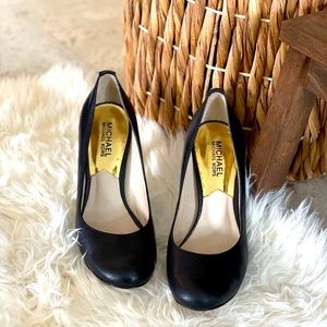 Michael Kors black leather heels.